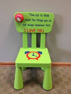 child in time out chair